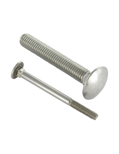 1 x Carriage Bolts Stainless Steel A4 M10X160...