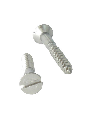 1 x Wood Screw Countersunk Head Slotted 4X35...