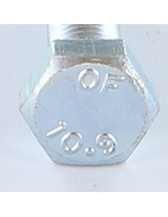 Machine Screw Hexagonal Head M10X20 Class 10.9 Zinc Plated 2