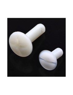 Screw Mushroom natural nylon Polyamide 6.6 M6X6