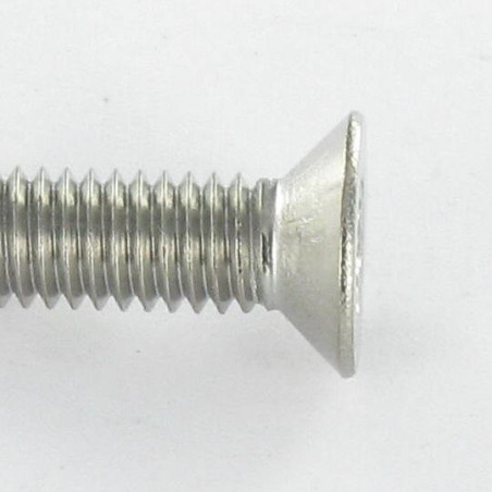 1 x Machine Screw Countersunk Head M6X10 T30 Stainless Steel A2