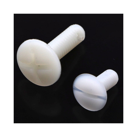 1 x Screw Mushroom natural nylon Polyamide 6.6 M6X20