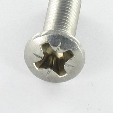 1 x Machine Screw Stainless Steel A2 Pan Countersunk Head Pozi M5X30