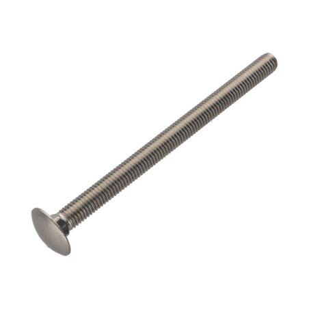 1 x Carriage Bolt Stainless Steel A4 M6X100 Full Thread