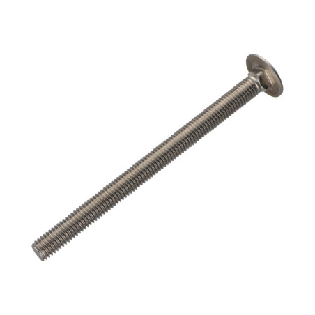 1 x Machine Screw Carriage Bolt Stainless Steel A4 M8X120 Full Thread