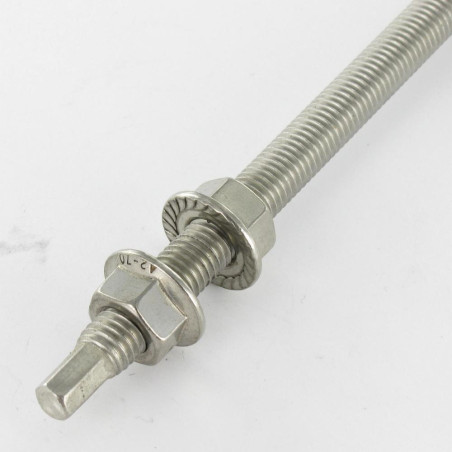 1 x Screws for solar panels SW9 12X200 Stainless Steel A2