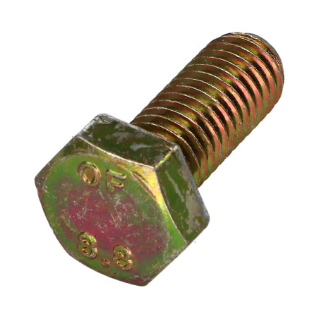 1 x Machine Screw Hexagonal Head M8X12 Class 8.8 Yellow Zinc