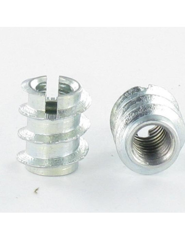 1 x Self Tapping Insert Slotted Zinc Plated M8...