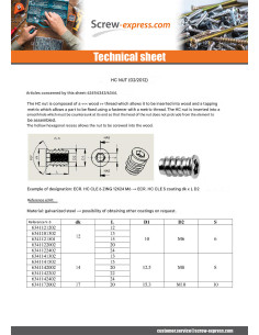 Nut Hexagon Socket 8 M8 14X15 Zinc Plated 2