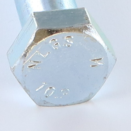 1 x Bolt Partial Thread Hexagonal Head M16X180 Thread Length: 80 Class 10.9 Zinc Plated