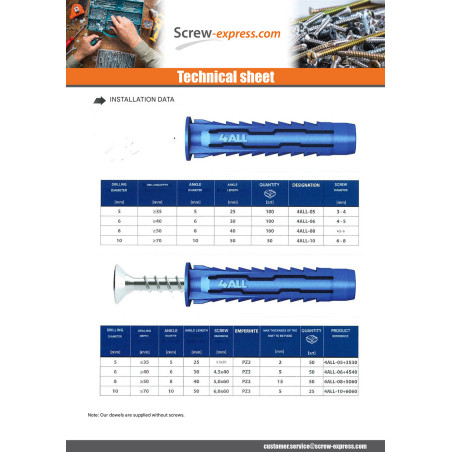 1 x Plug Nylon 4ALL 8X40