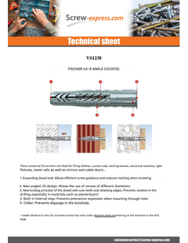 1 x Plug Fischer UX-R 6X35