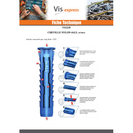 1 x Plug Nylon 6X50 4ALL