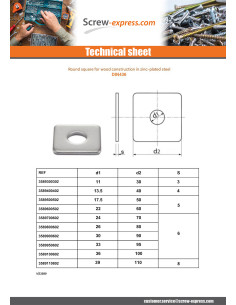 Square Washers For Wood Construction 17.5X50X5 Zinc Plated 2