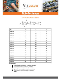M Chain to twisted link Diameter 3.4 Stainless Steel A4... 2