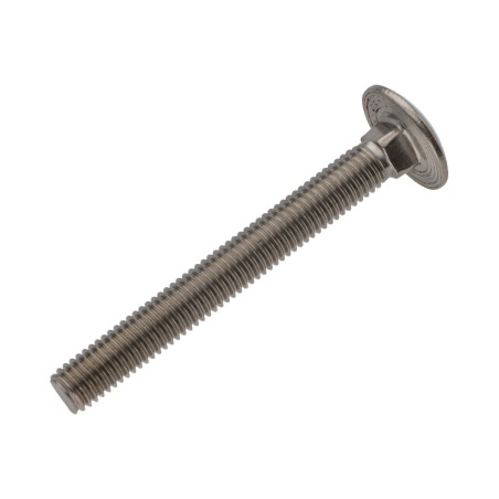 1 x Machine Screw Carriage Bolt Stainless Steel A4 M8X80 Full Thread