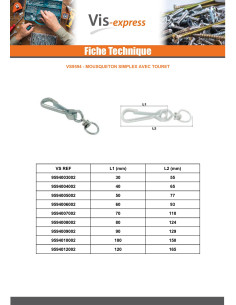 Gate Carabiner SIMPLEX Length 80 Zinc Plated 2