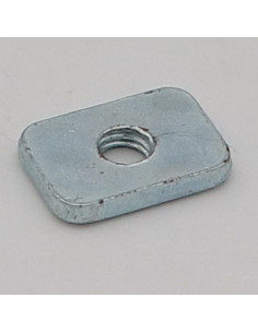 Mounting plate Rectangular M6 20X14X3 Zinc Plated