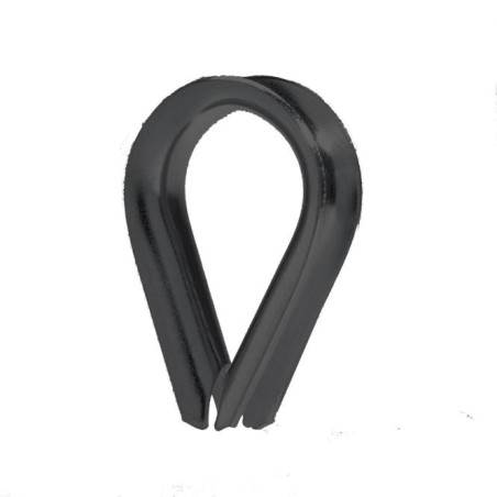 1 x Wire Thimble Stainless Steel A4 Black Diameter 3