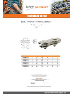 Double Flat Wire Rope Clip Stainless Steel Stainless... 2