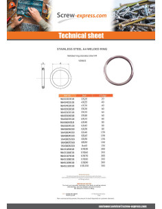 Welded Ring Stainless Steel A4 5X30 2