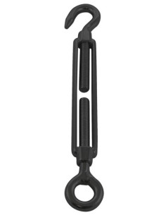 Hook And Eye Turnbuckle M10 Eye 16 Stainless Steel A4 Black