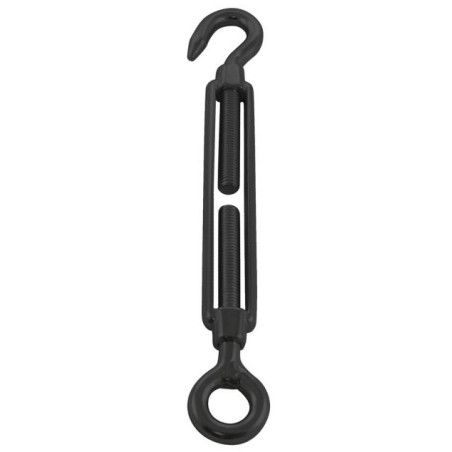 1 x Hook And Eye Turnbuckle M8 Eye 14 Stainless Steel A4 Black
