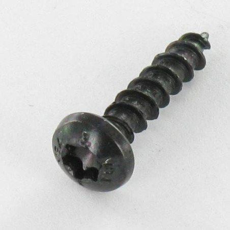 1 x Chipboard Screw Round Head Torx 4X20 T20 Black Zinc Plated