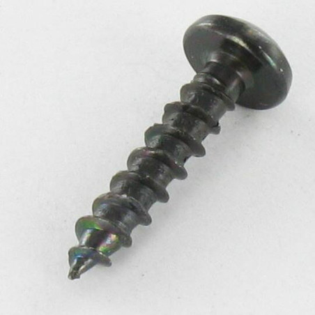 1 x Chipboard Screw Round Head Torx 4X20 T20 Black Zinc Plated