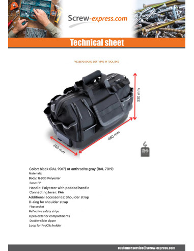 1 x BAG to TOOLS SOFT BAG M