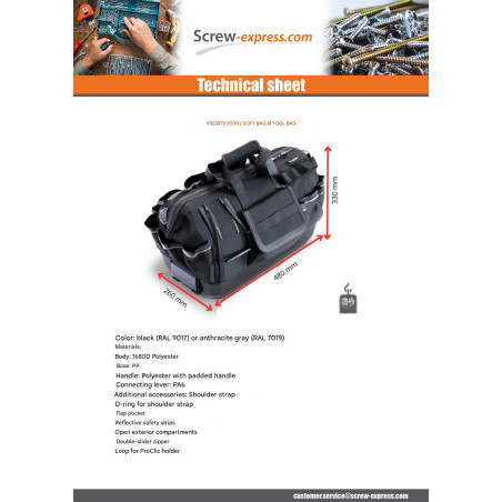 1 x BAG to TOOLS SOFT BAG M