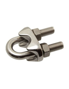 Wire Rope Clip With U-Bolt Stainless Steel A4 Black Linch...