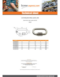 Quick Link For Chains Stainless Steel A4 12 2