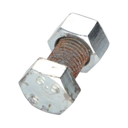 1 x Bolt With Nut Hexagonal Head M16X35 Zinc Plated RUSTS