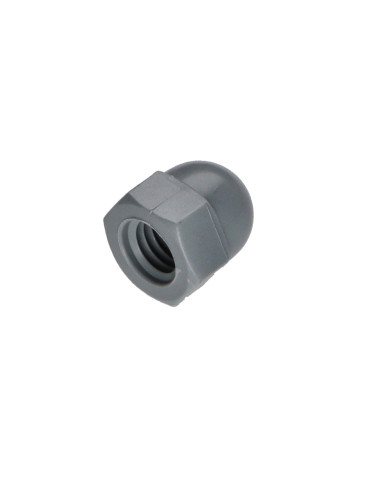 1 x Nut one-eyed Nylon M8 Grey Light