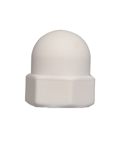 1 x Nut one-eyed Nylon M6 Ral9016/Traffic...