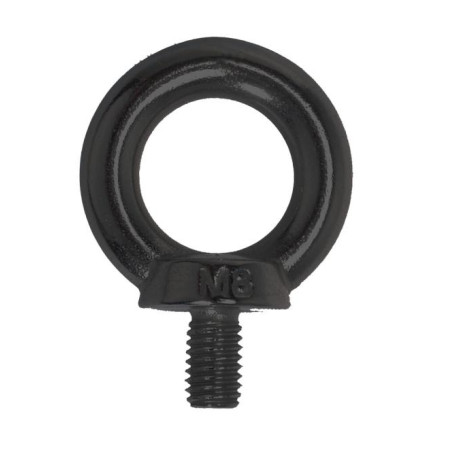 1 x Screw Eye Nut M5X10 Stainless Steel A4 Black