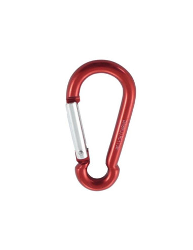 1 x Carabiner FIREFIGHTER 6X60 Red Aluminium