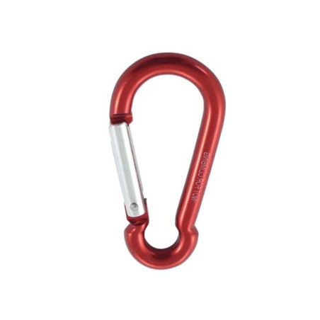 1 x Carabiner FIREFIGHTER 6X60 Red Aluminium