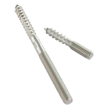 1 x Wooden screw-on bracket And Machine Stainless Steel A2 8X110