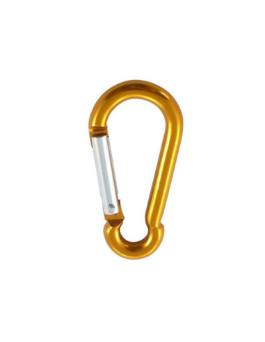 1 x Carabiner FIREFIGHTER 6X60 Yellow Aluminium