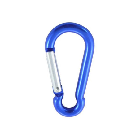 1 x Carabiner FIREFIGHTER 6X60 Blue Aluminium