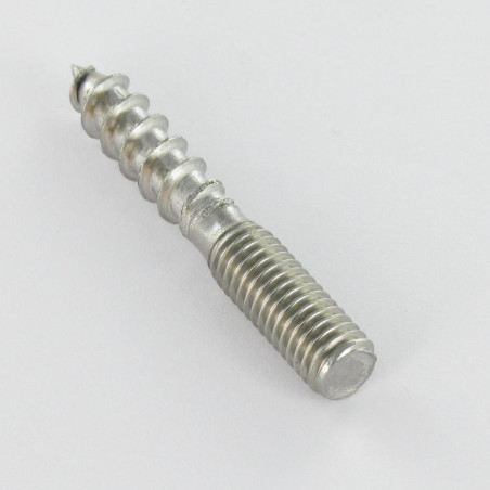 1 x Wooden screw-on bracket And Machine Stainless Steel A2 6X60