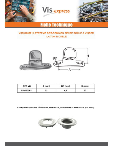 1 x BASE to SCREW Nickel Plated Brass High 20