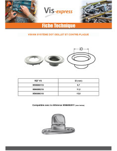 Fixation EYELET Stainless Steel A2 Diameter 11.2 2