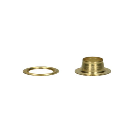 1 x Blister of 5 with eyelet TARPAULIN Diameter 7 Brass
