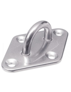 Pontet to mounting plate OVAL 75X22 Stainless Steel A4