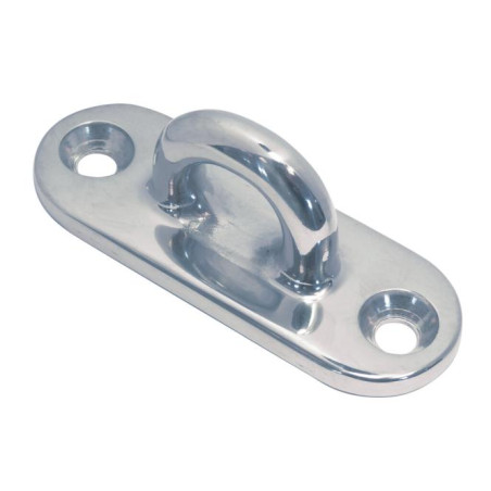1 x Pontet to mounting plate OVAL 100X36 Stainless Steel A4