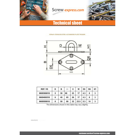 1 x Bridge to PLATINUM Lozenge 50X80 Stainless Steel A2