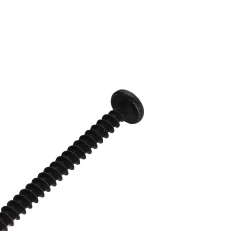 1 x Chipboard Screw Round Head Pozi PZ2 5X60 Reinforced black nickel-zinc steel - High corrosion resistance